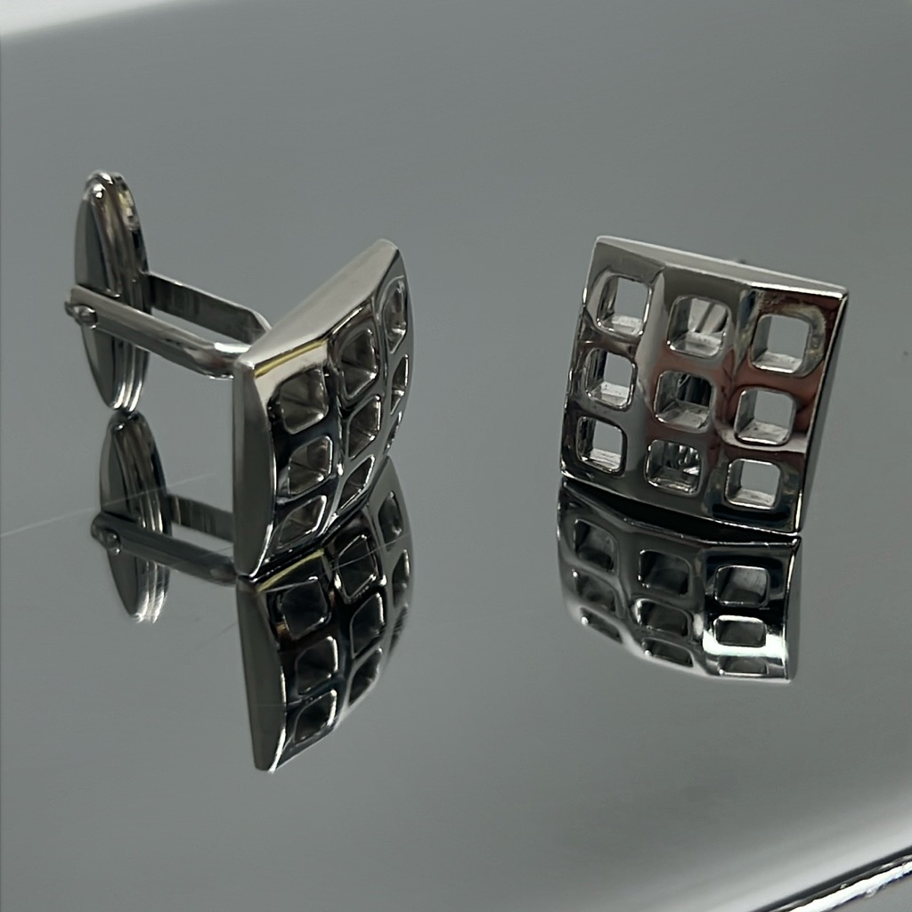Square Silver Cufflinks